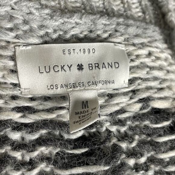 Lucky Brand Geo Pattern Chunky Knit Sweater - Women’s M - Picture 6 of 7